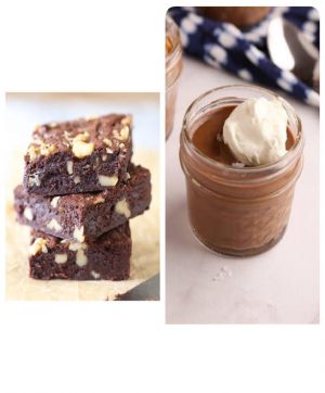 Chocolair Walnut Brownie And Chocolate Mousse Jar